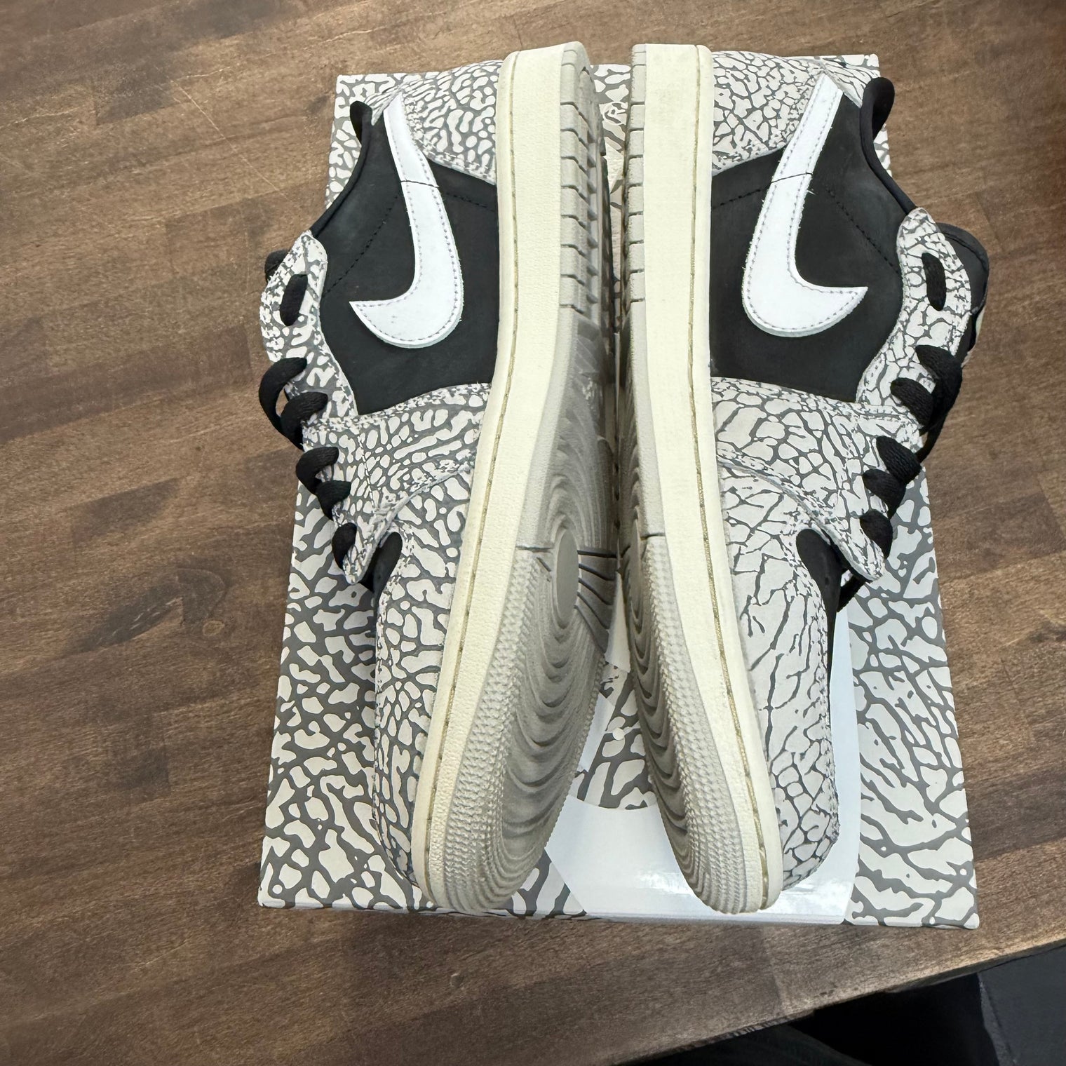 Black Cement Jordan 1 Low (USED)
