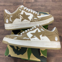 A Bathing Ape Bape Sta Patent Leather White Khaki (2023) (USED)