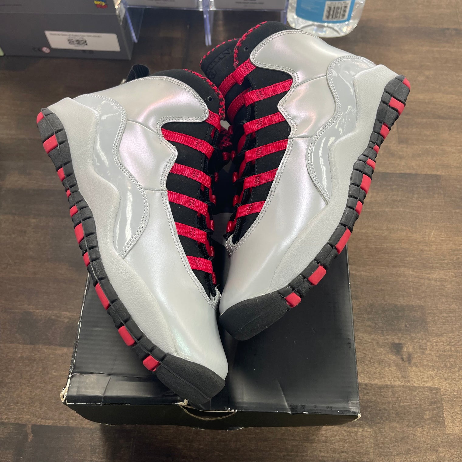 (GS) Wolf Grey Black Legion Jordan 10 (USED)