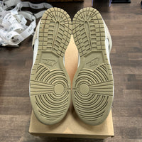 Nike Dunk High Tan Suede White (US 10) (USED,No Box)