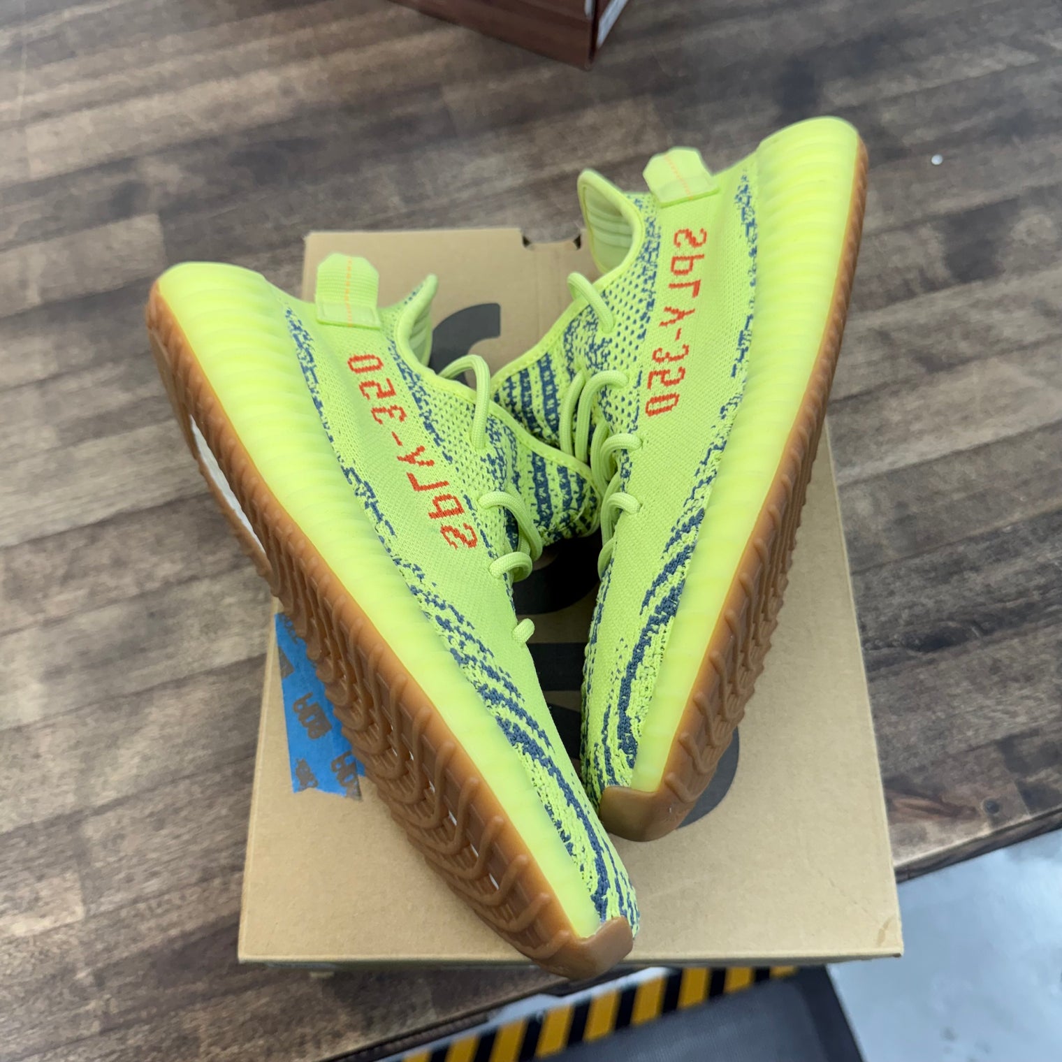 Semi Frozen Yellow Yeezy 350 V2 (USED)