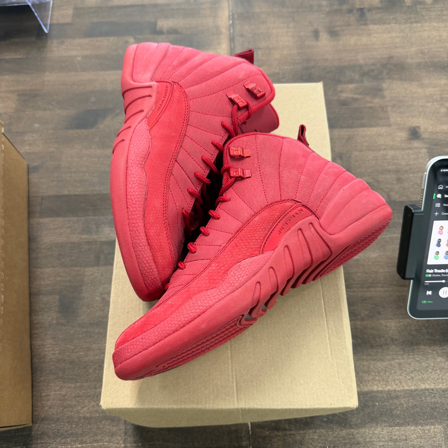 Gym Red Suede Jordan 12 (GS) (USED, No Box)