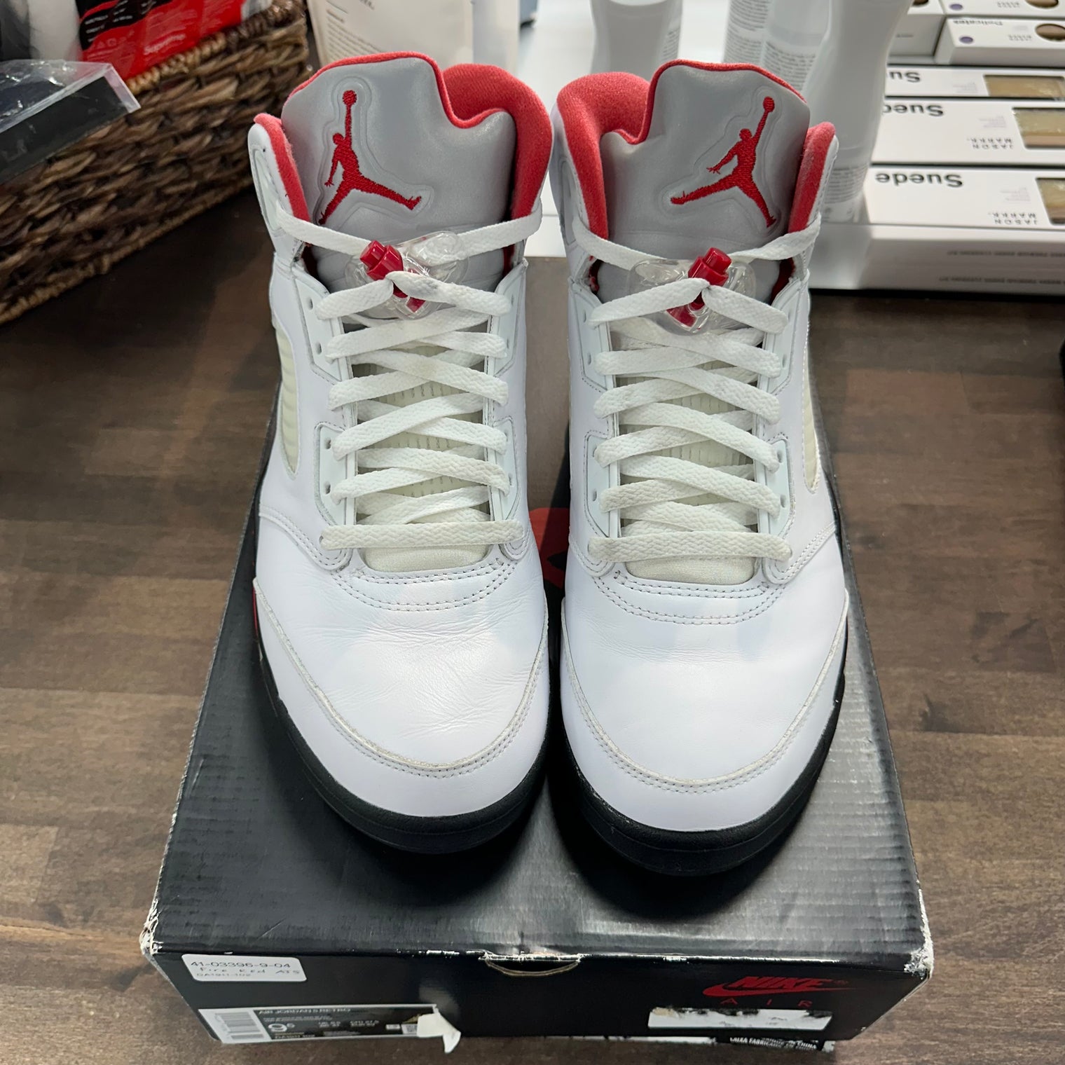 Fire Red Jordan 5 (USED)