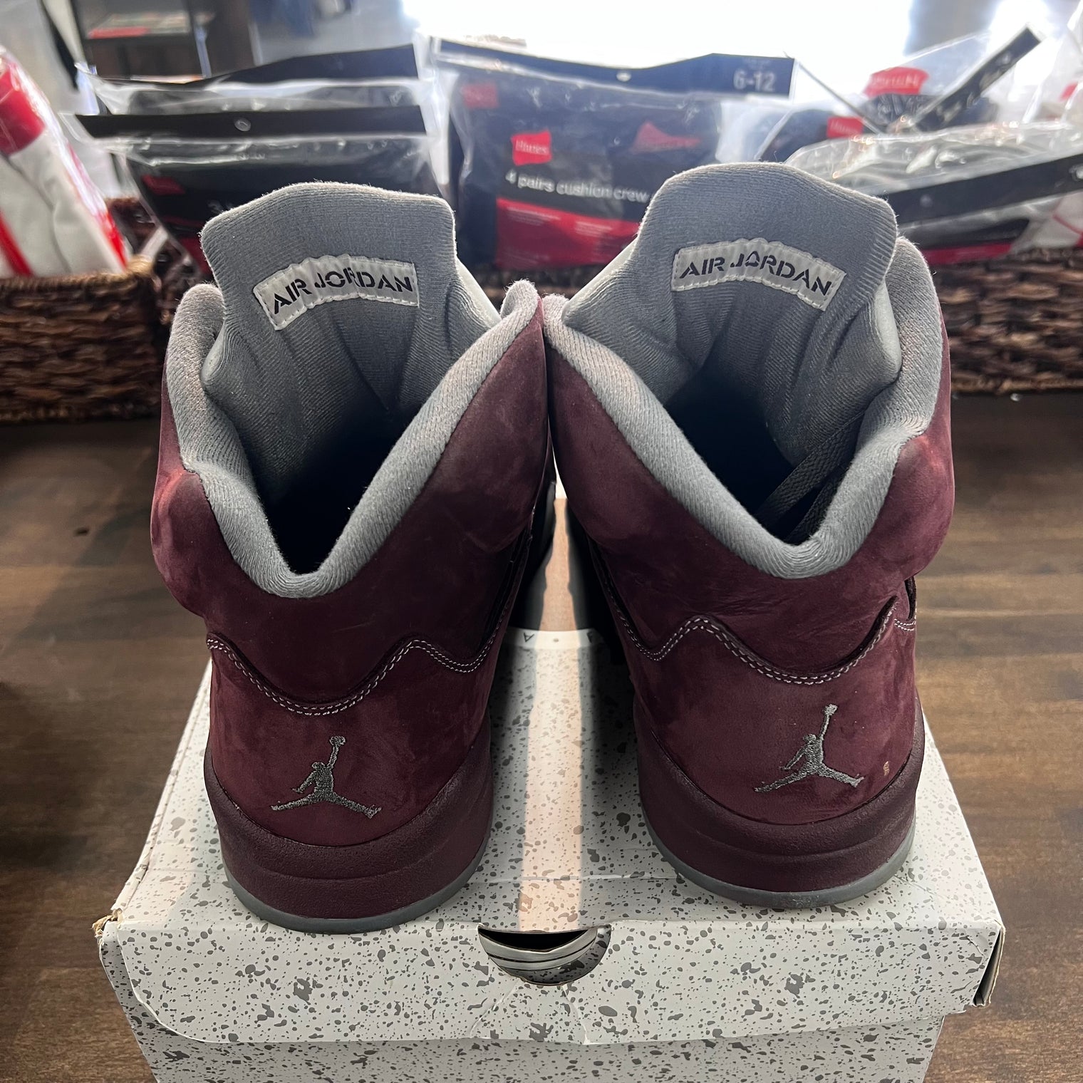 Burgundy Jordan 5 (USED)