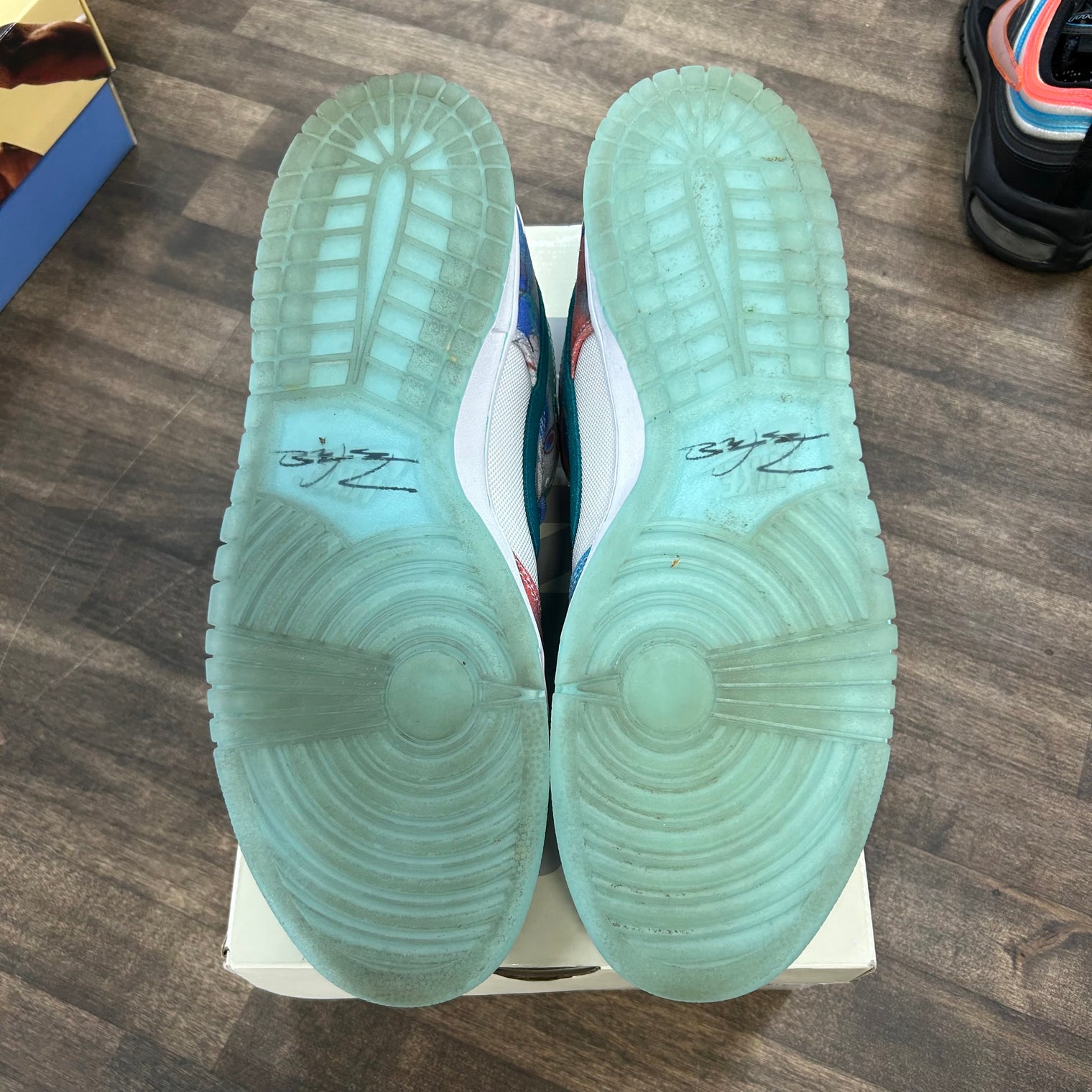 Futura Laboratories Bleached Aqua SB Dunk Low (USED)