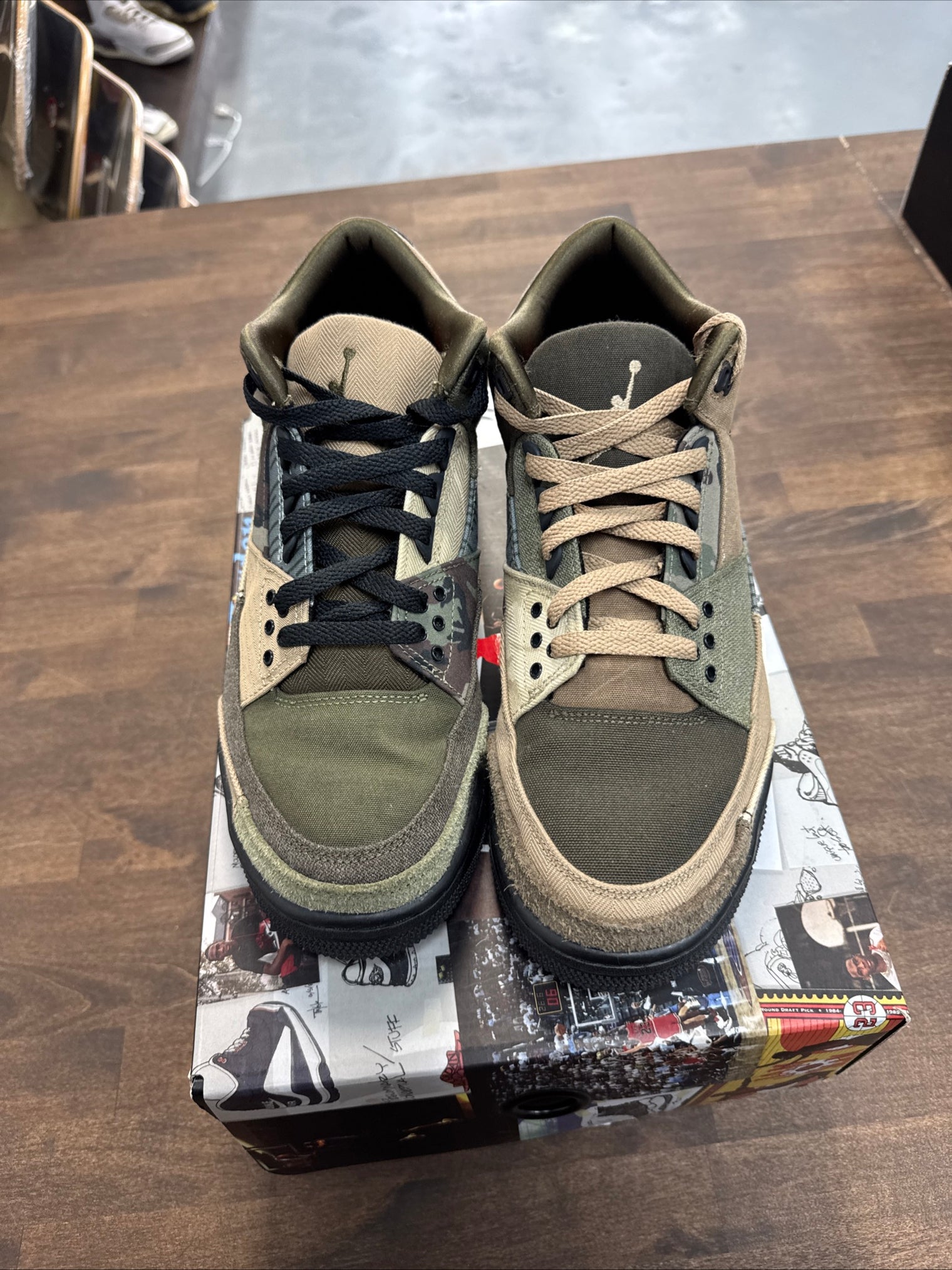 Patchwork Camo Jordan 3 (USED)