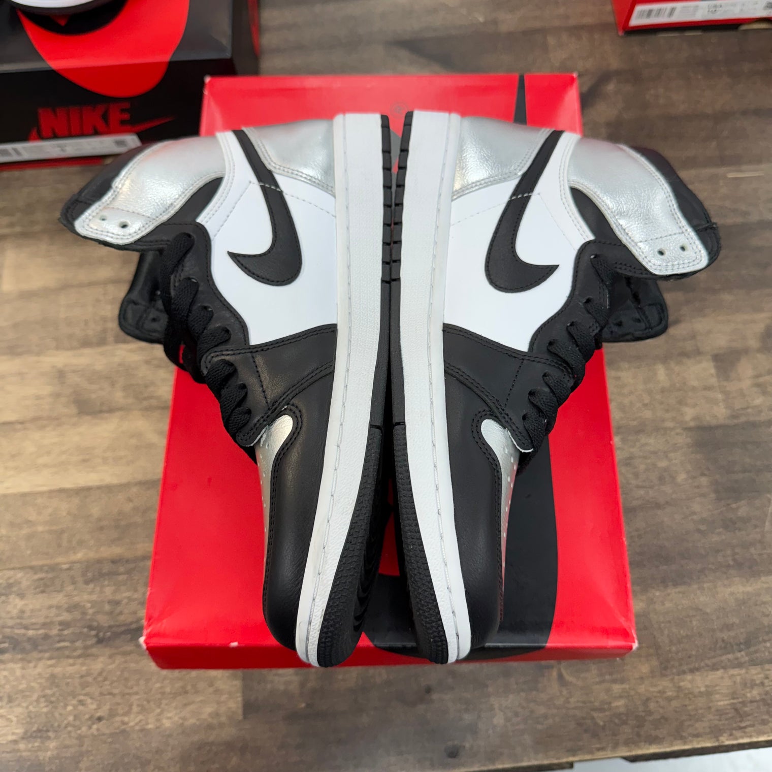 Silver Toe Jordan 1 High (W) (USED)