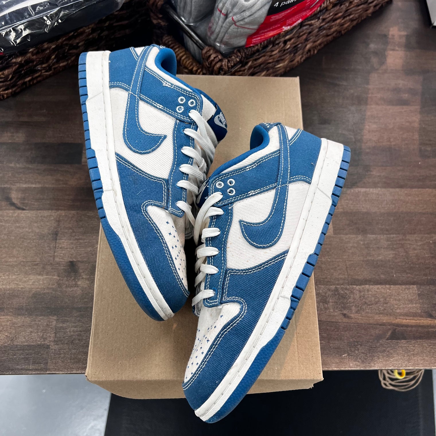 Sashiko Dunk Low (USED, No Box)