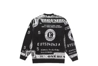 Supreme Ben Franklin Money Sweater Black