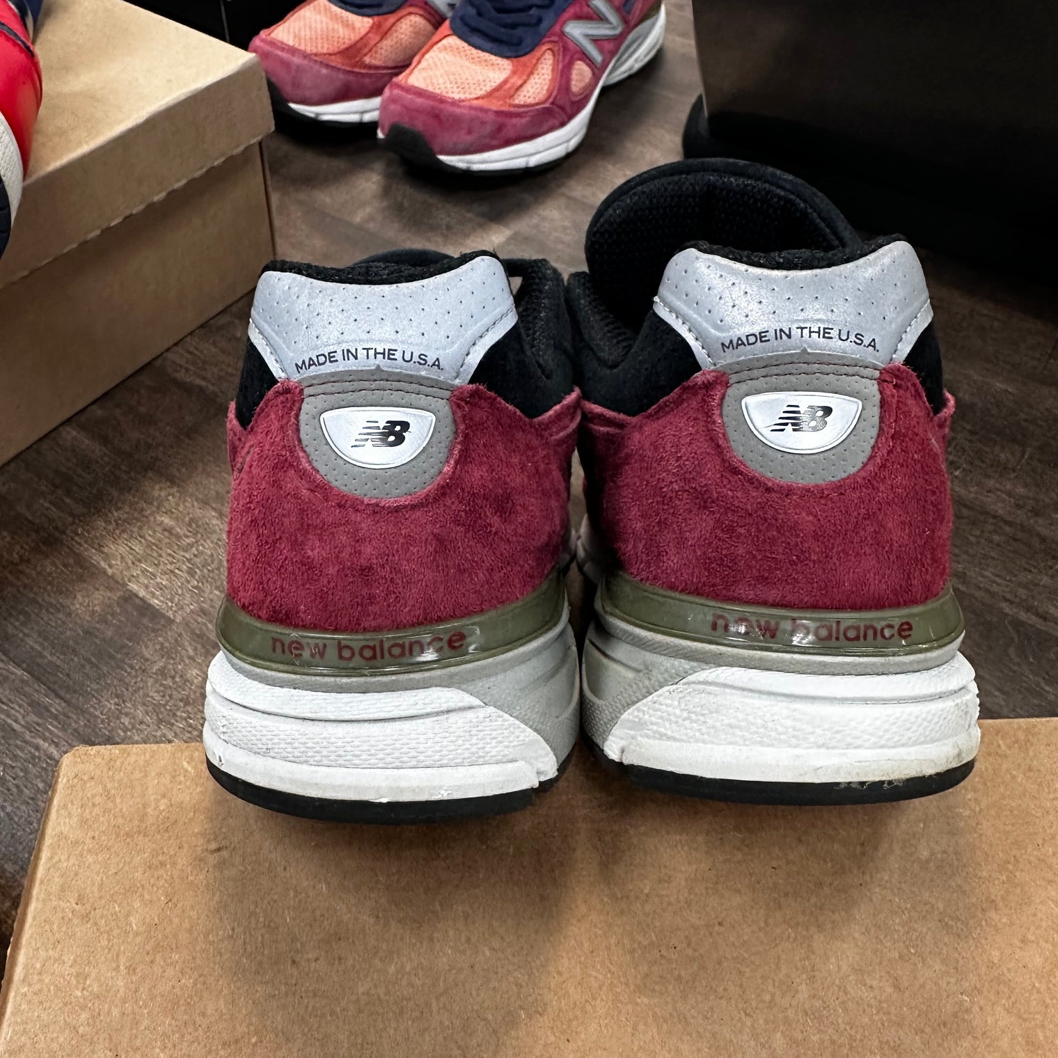 Burgundy New Balance 990v4 (USED, No Box)