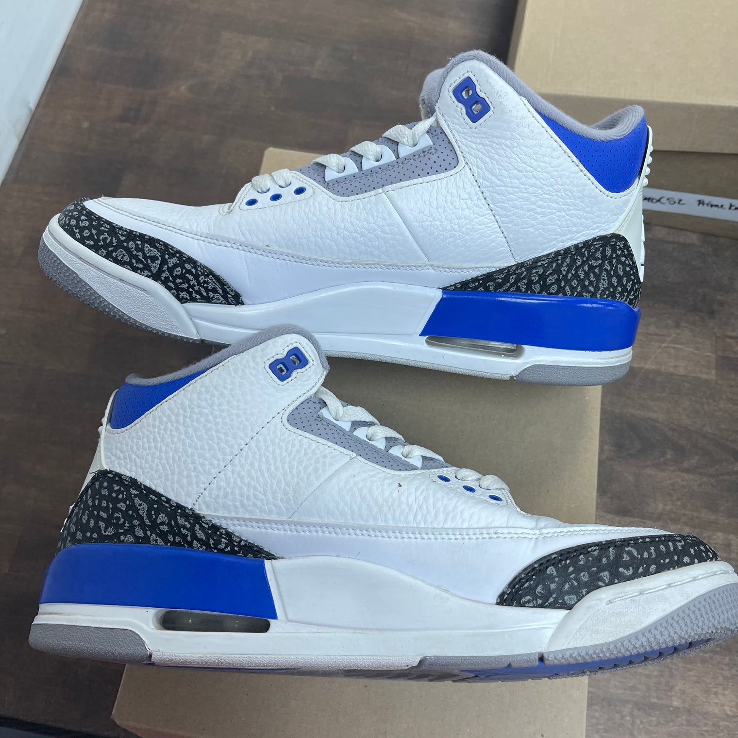 Racer Blue Jordan 3 Retro (USED, No Box)