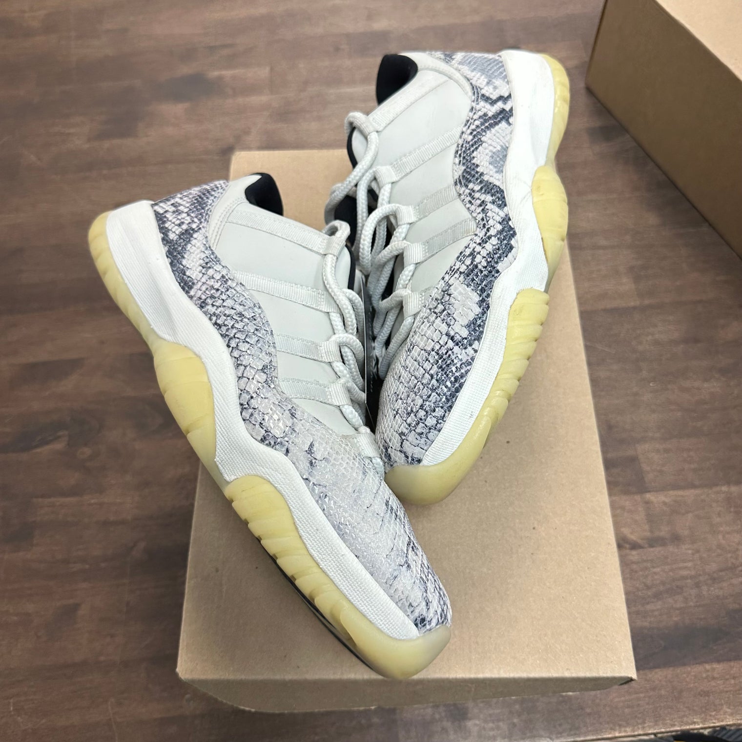 Snake Light Bone Jordan 11 Low (USED, No Box)