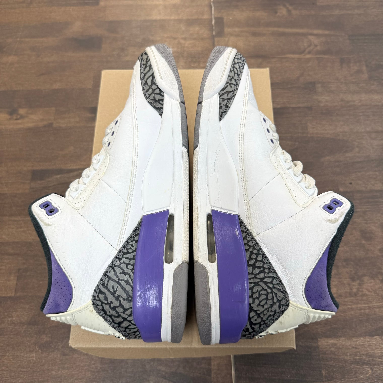Dark Iris Jordan 3 (USED, No Box,No Insoles)