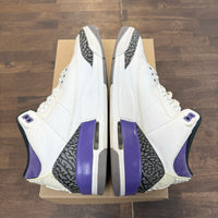 Dark Iris Jordan 3 (USED, No Box,No Insoles)