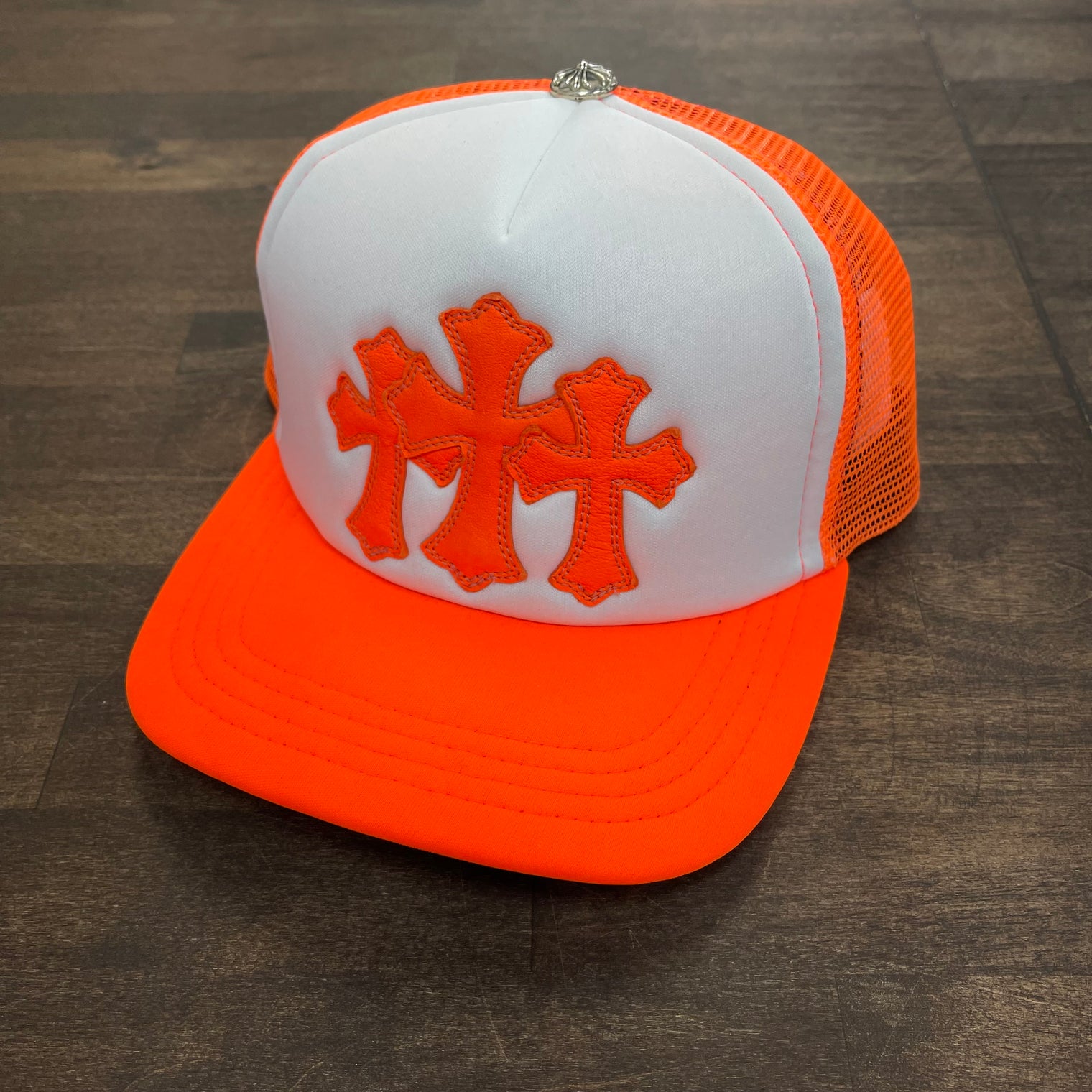 Chrome Hearts Orange Cemetery Trucker