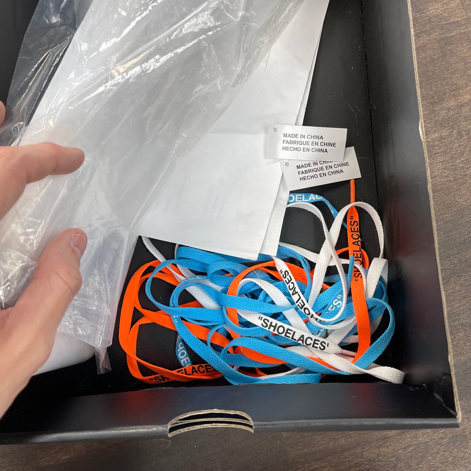 Nike Jordan 1 Off White University Blue UNC (USED REPLACEMENT BOX)