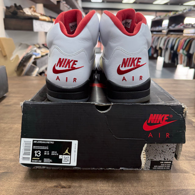 Fire Red Silver Tongue Jordan 5 Retro (2020) (USED)