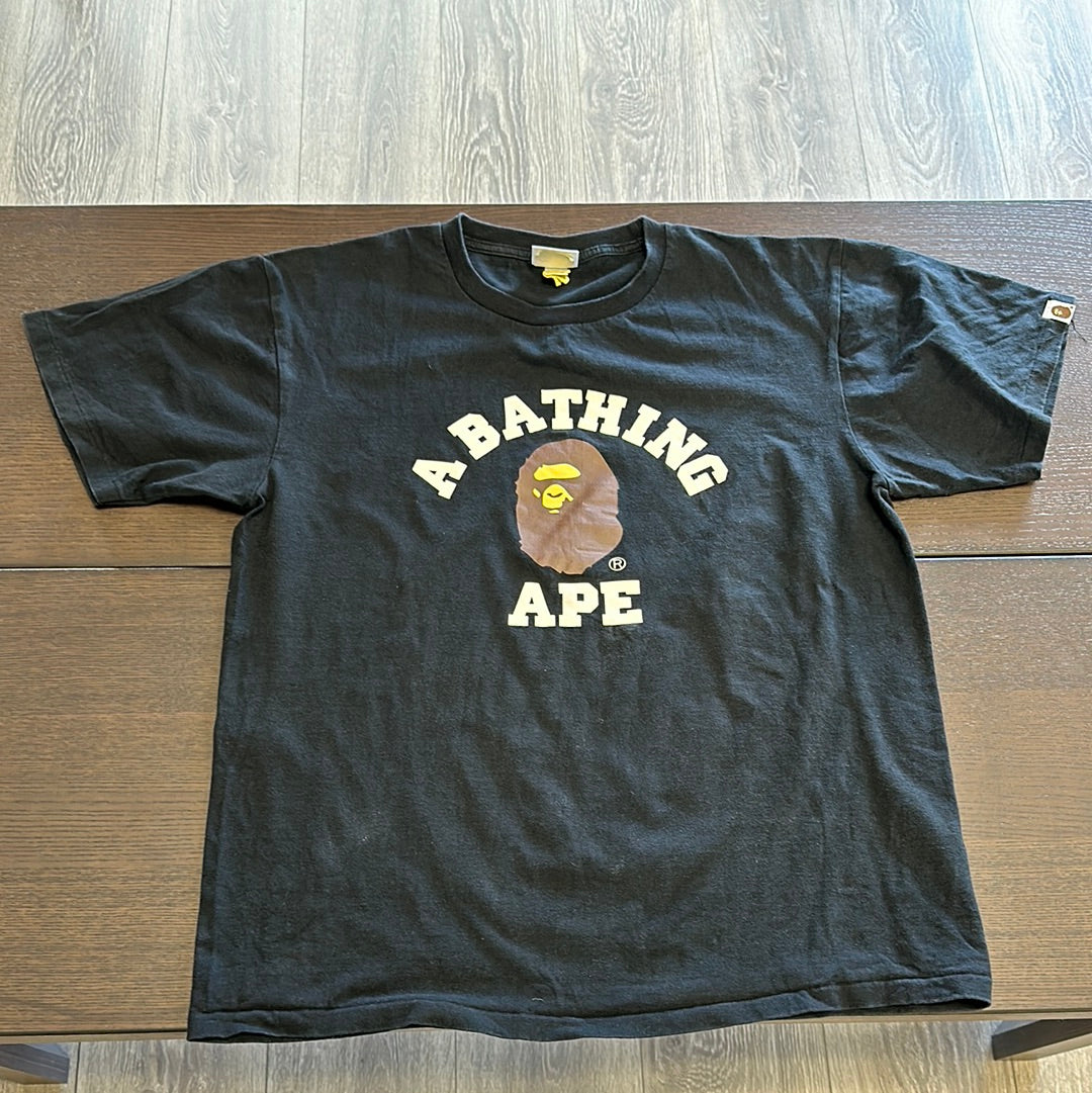 Bape College Tee Black (Used)