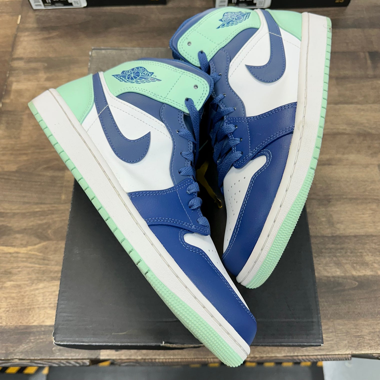 Mystic Navy Mint Foam Jordan 1 Mid (USED)