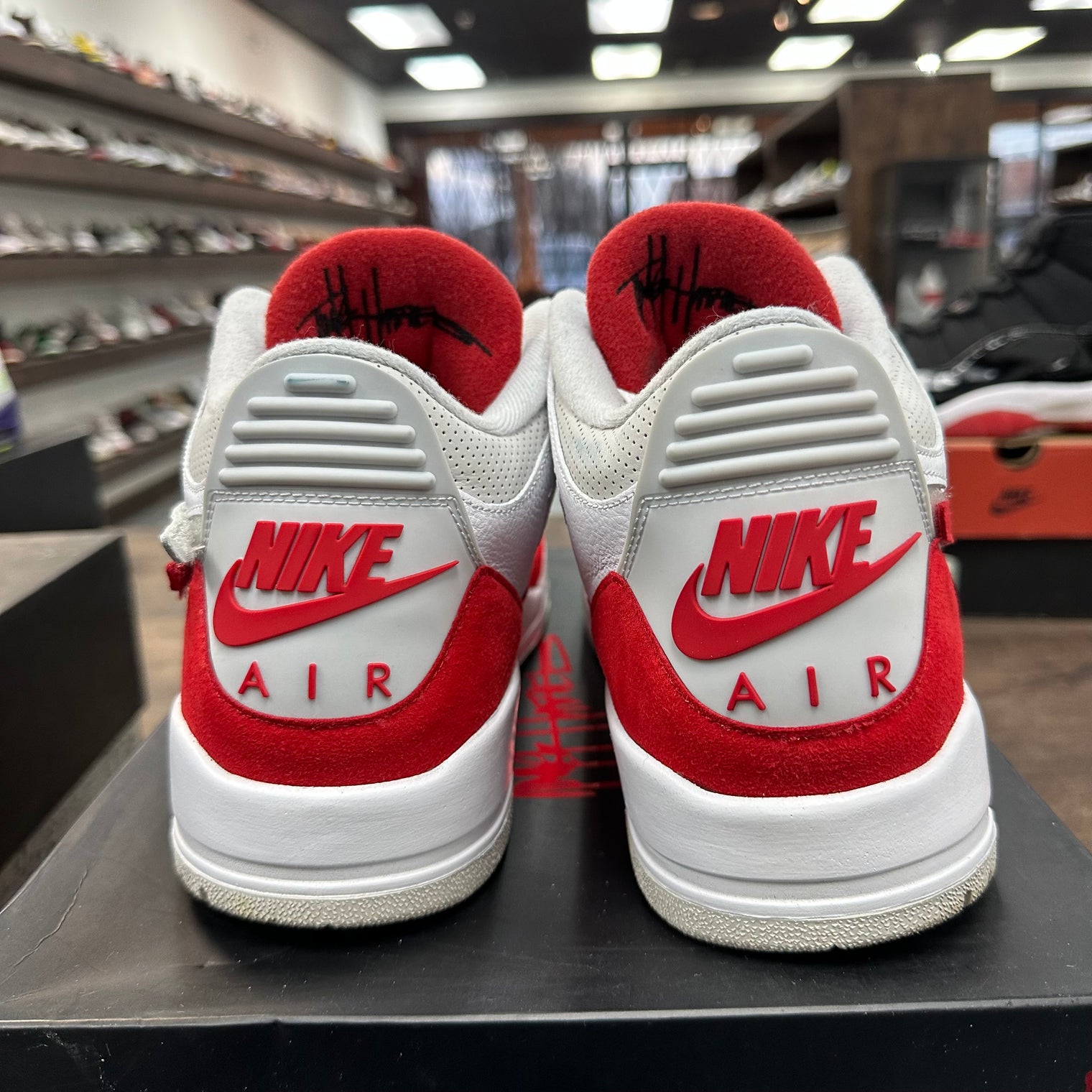 Tinker University Red Jordan 3 (USED)