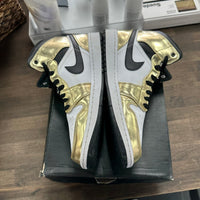 Patent Gold Jordan 1 Mid (USED)