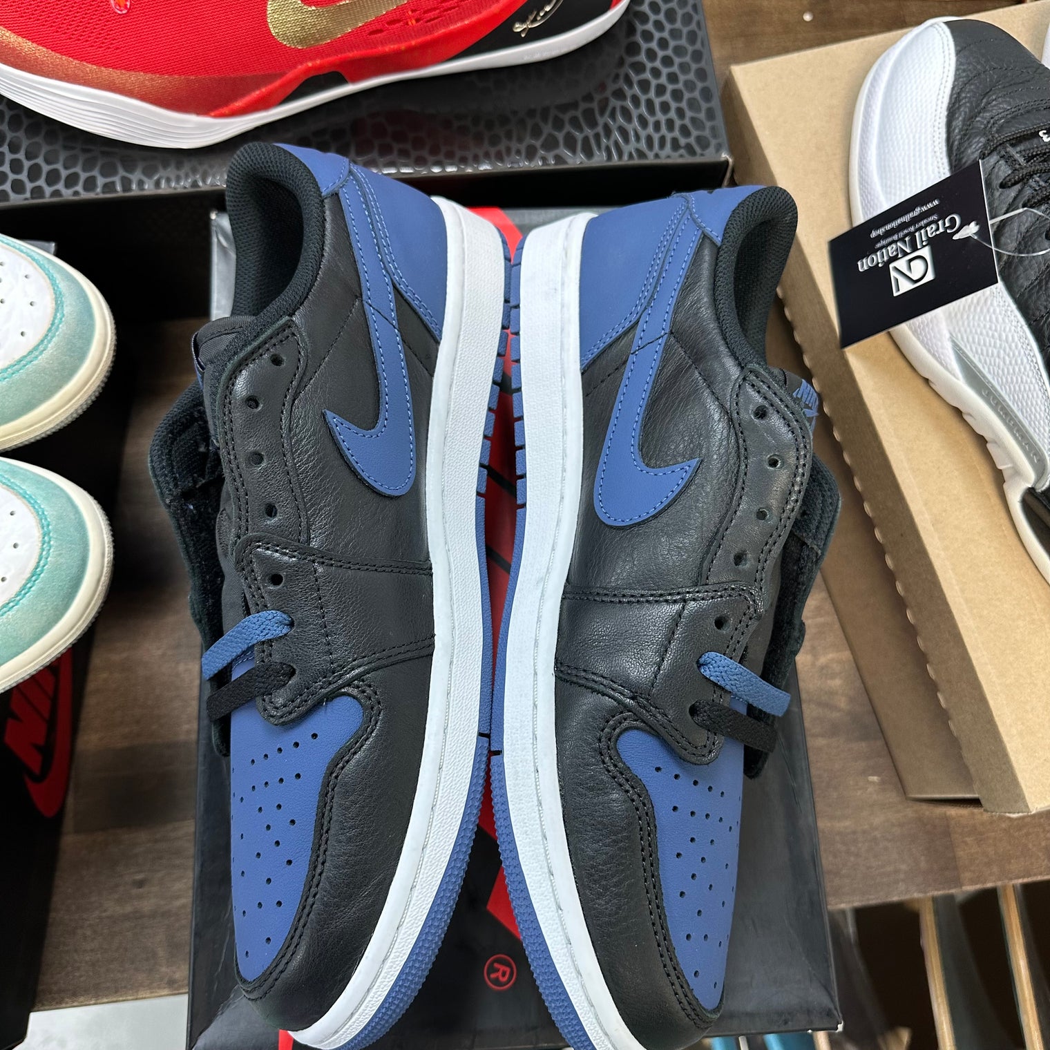 Mystic Navy Jordan 1 Low OG (Lightly Worn, No Box)