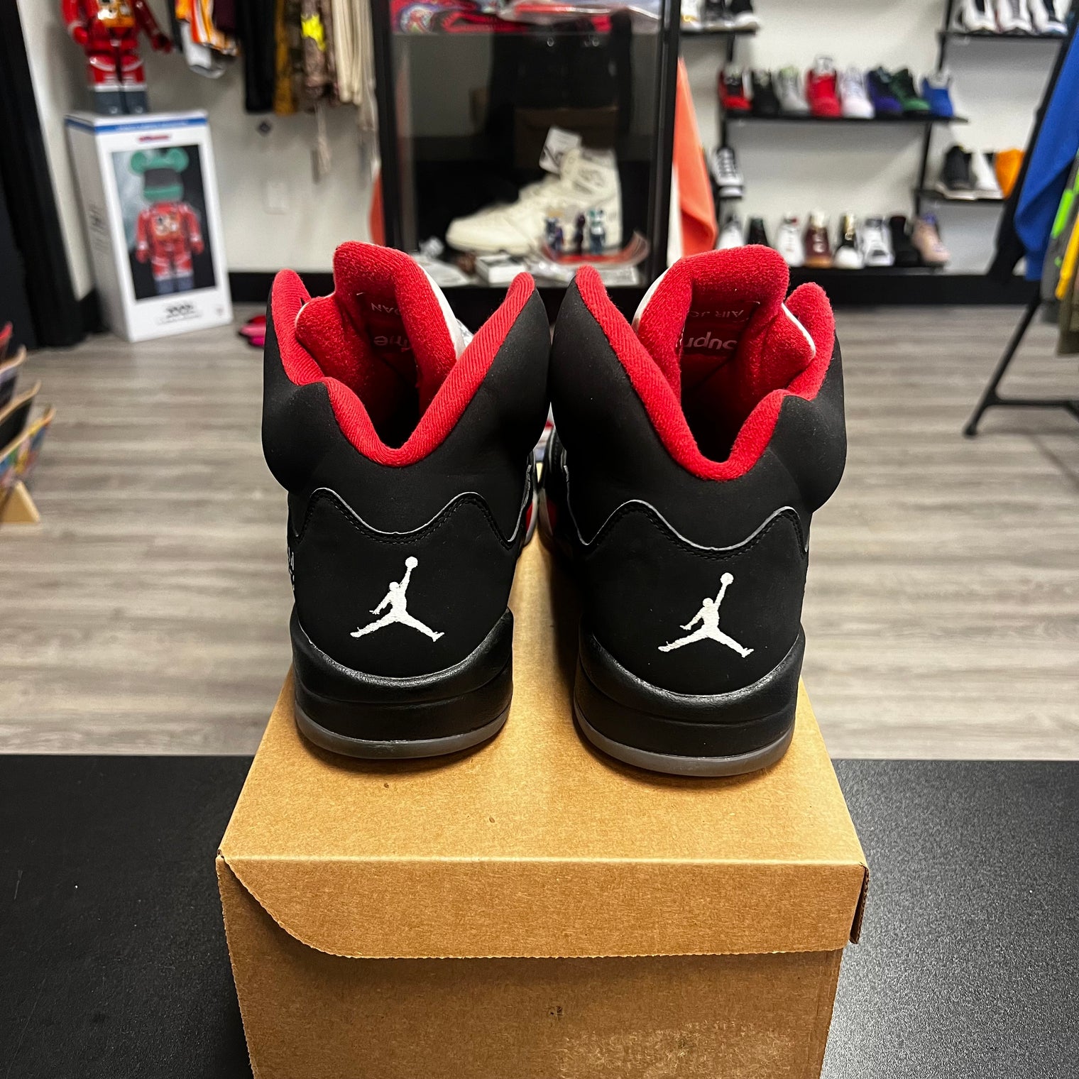 Jordan 5 Retro Supreme Black (USED,no box)