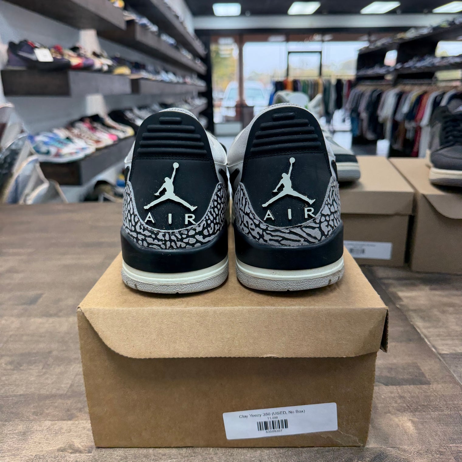 Tech Grey Fire Red Black Jordan Legacy 312 Low (USED, No Box)