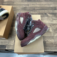 Jordan 5 Retro Burgundy (GS) (2023) (US 5.5Y) (USED, No Box)