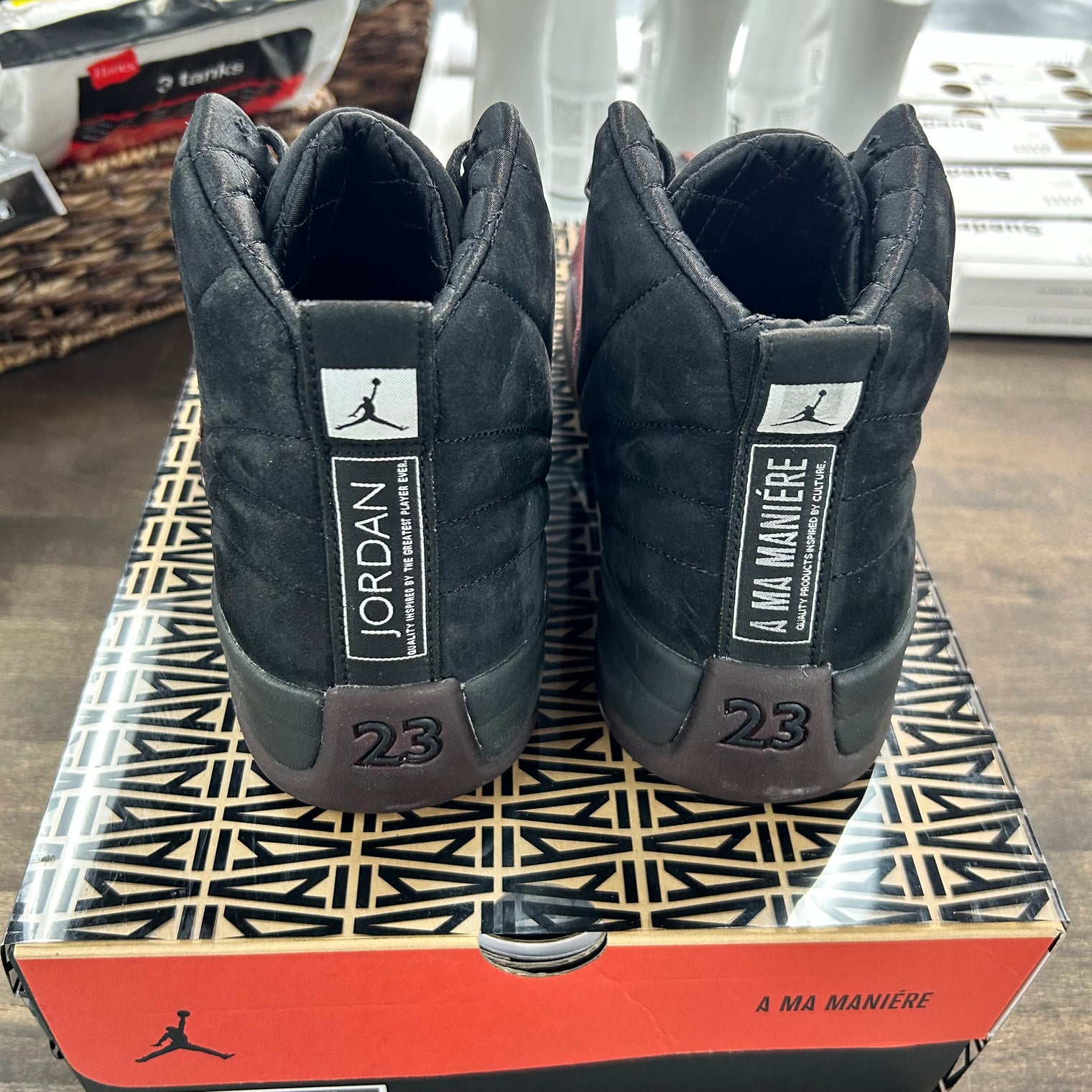 A Ma Maniere Black Jordan 12 SP (W) (USED)