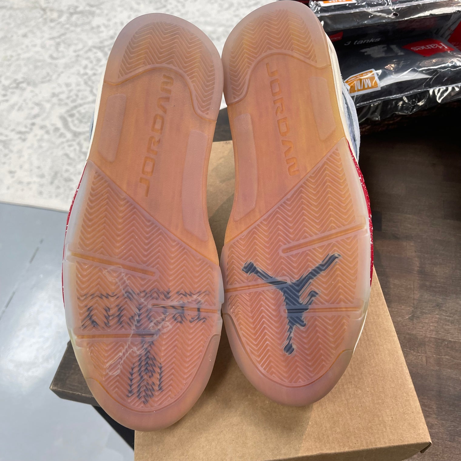 Ice Blue Trophy Room Jordan 5 (NEW, no box)