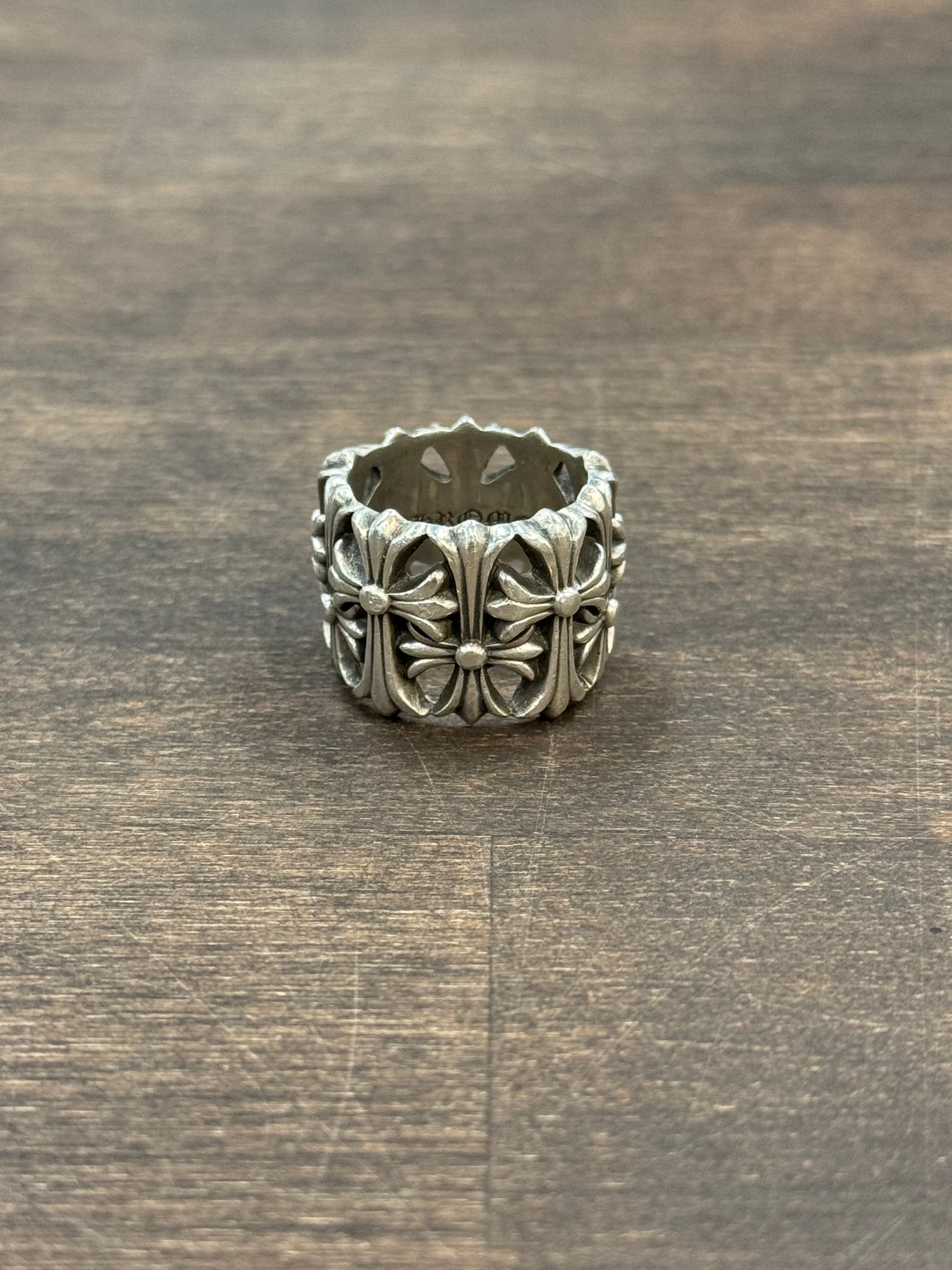 Size 9 | Chrome Hearts Cemetery Cross Ring (USED)