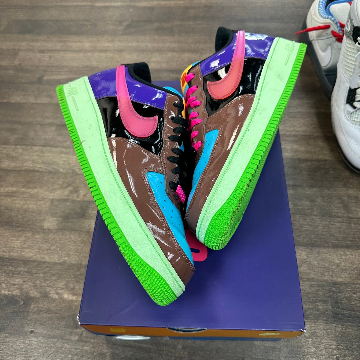 Undefeated Multi-Patent Pink Prime Air Force 1 Low (USED)