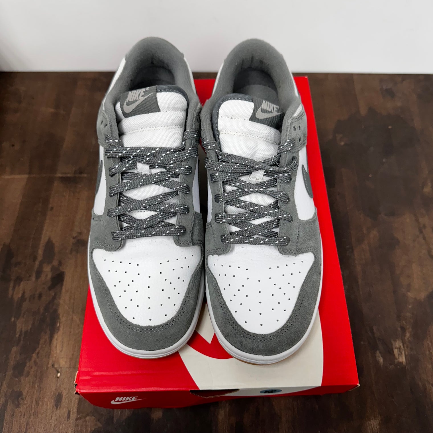 Smoke Grey 3M Swoosh Dunk Low (USED)