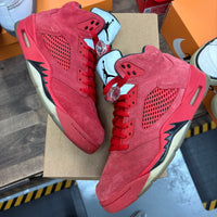 Red Suede Jordan 5 Retro (USED, No Box)