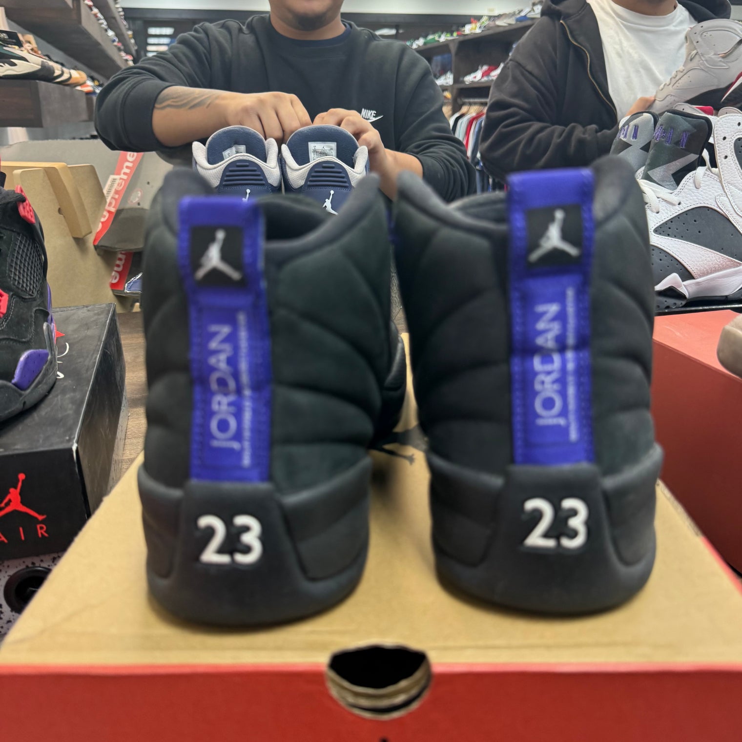 Black Dark Concord Jordan 12 Retro (USED, no insoles)