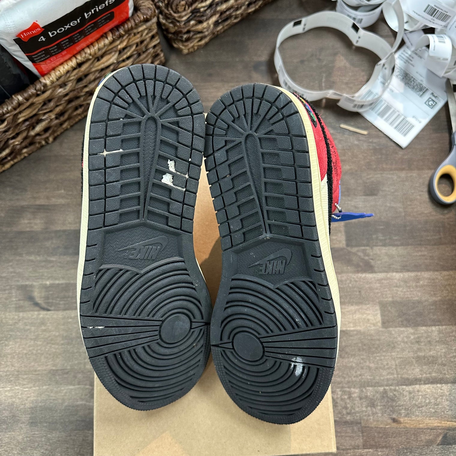 Jordan 1 Mid SE Fearless Blue the Great (US 9.5) (USED, No Box)