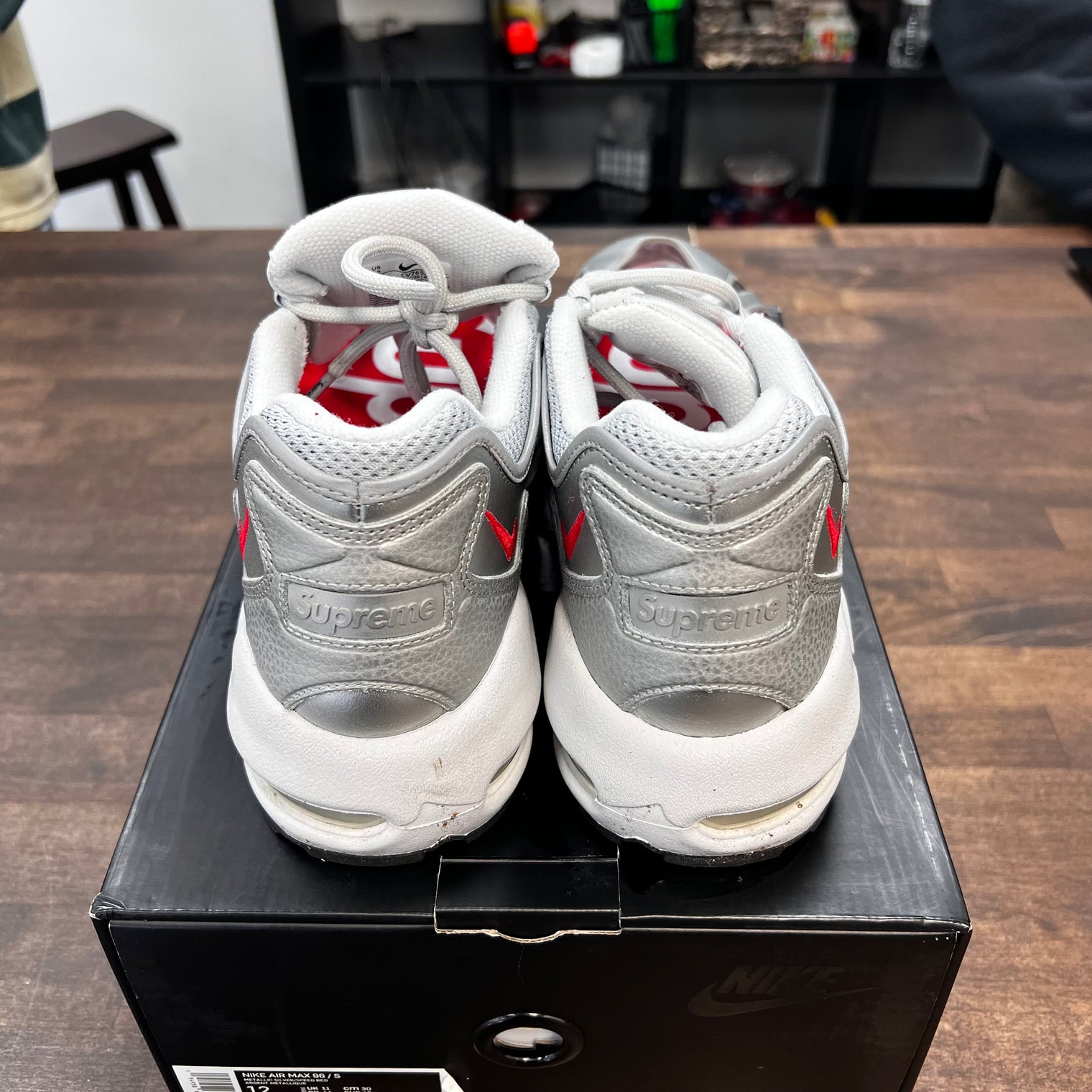 Air Max 96 Supreme Metallic Silver (USED)