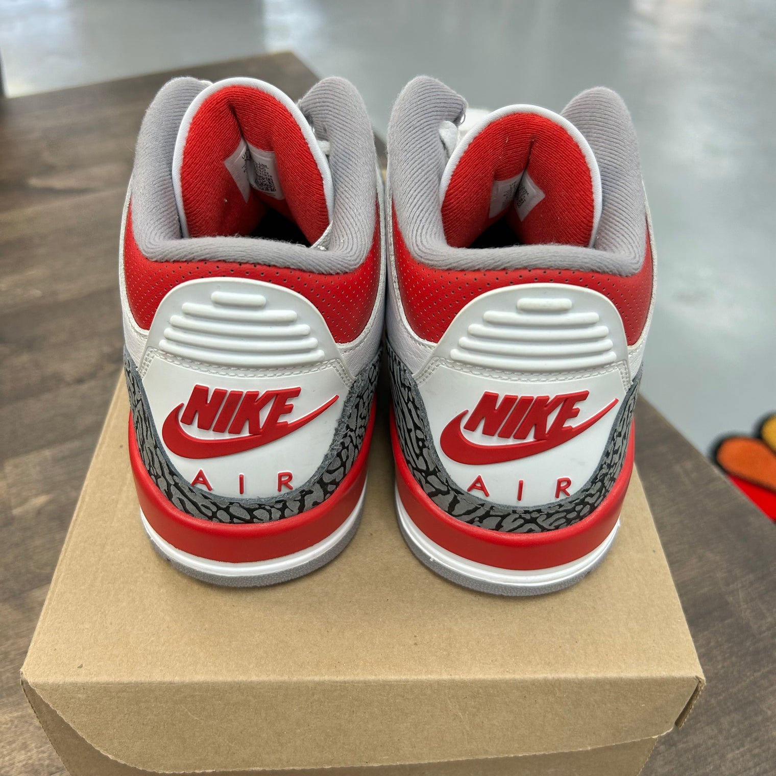 Fire Red Jordan 3 Retro (USED, No Box)