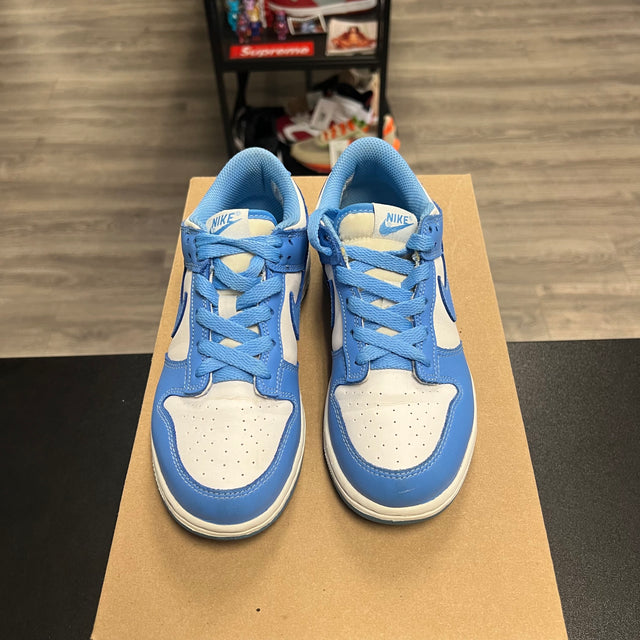 UNC Dunk Low (GS) (USED, no box)