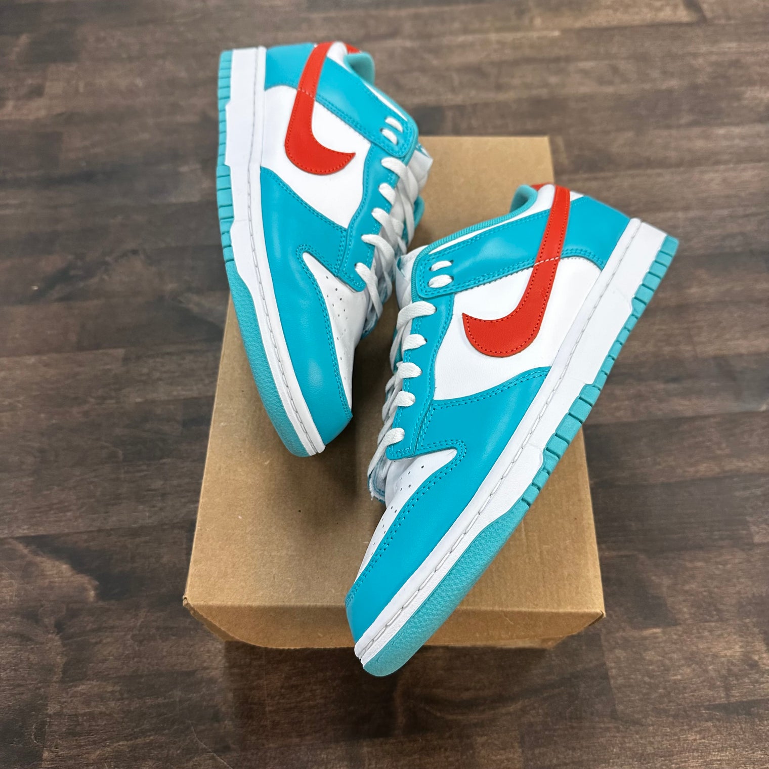 Miami Dolphins Dunk Low (USED, no box)