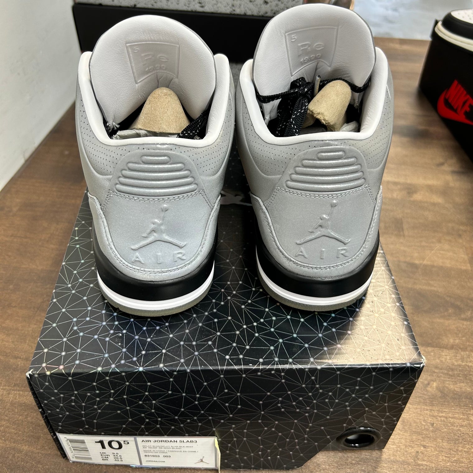 5Lab3 Silver Jordan 3 Retro (USED)