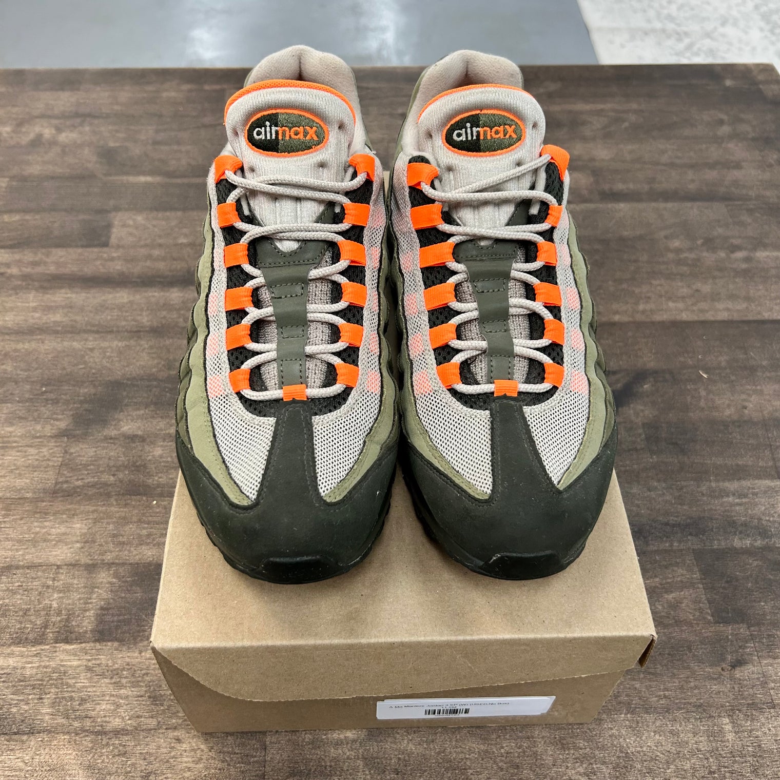 Olive Orange Air Max 95 (USED, No Box)