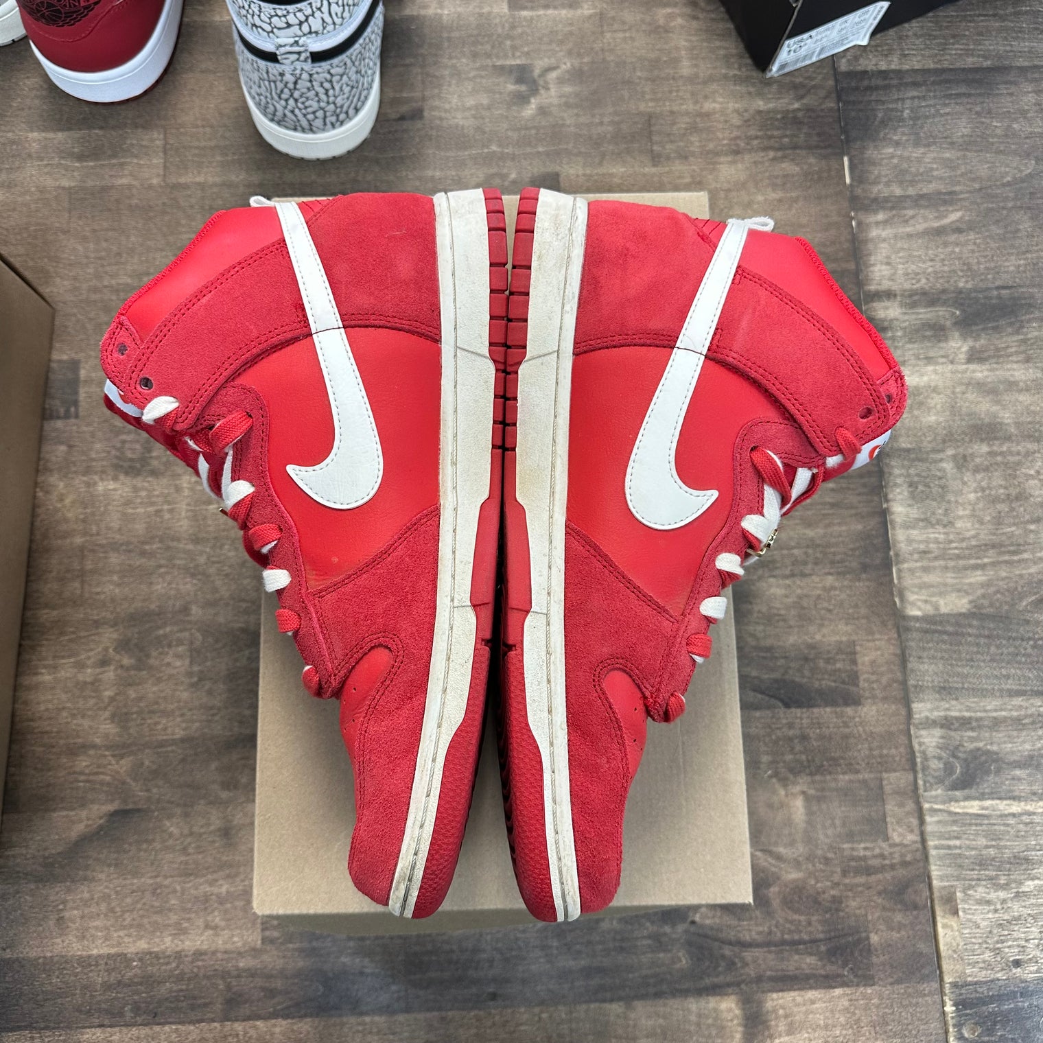 Nike Dunk High First Use Red (US 11.5) (USED, No Box)