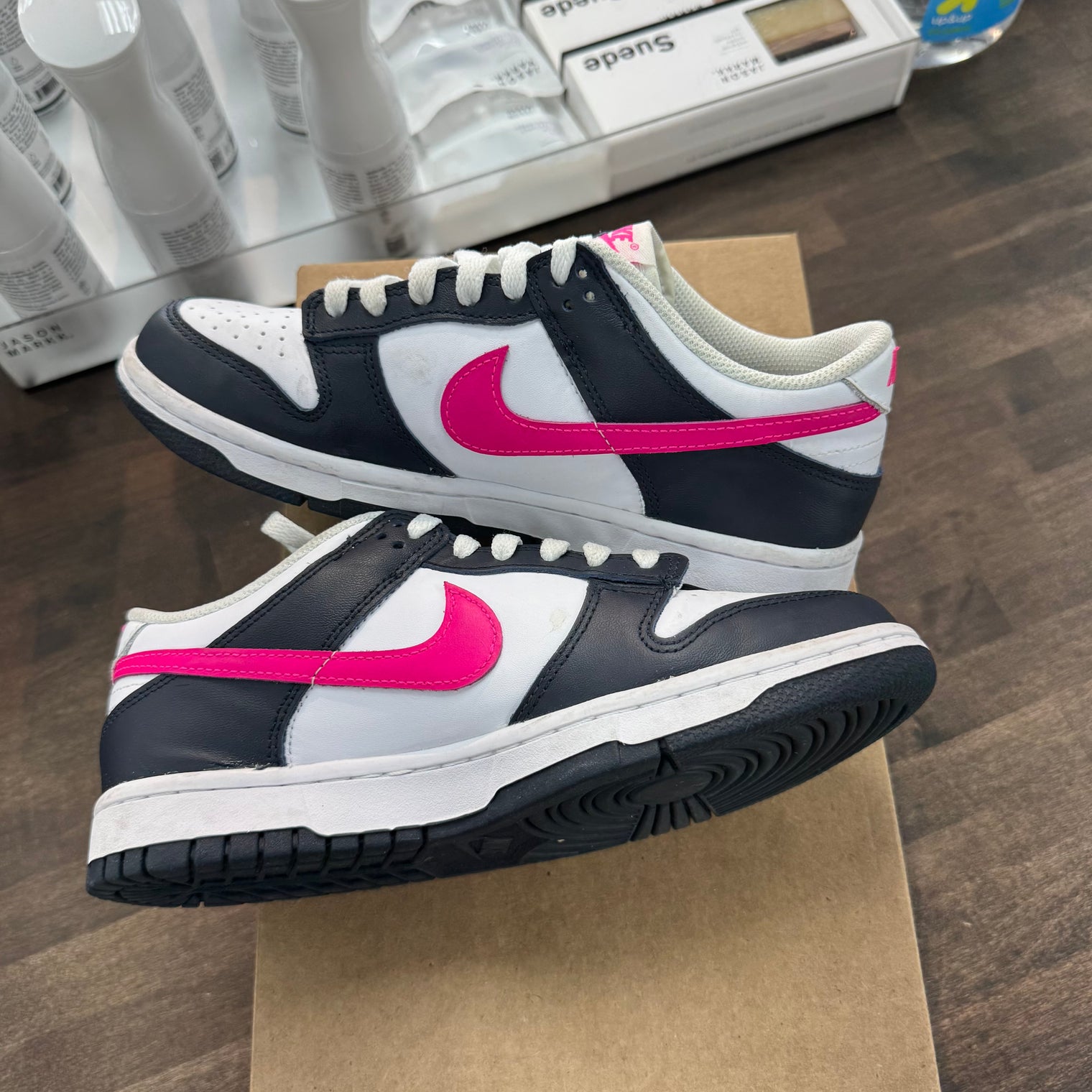 (GS) Obsidian Pierce Pink Dunk Low (USED, No Box)