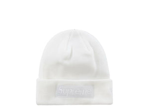 Supreme New Era Box Logo Beanie (FW23) White