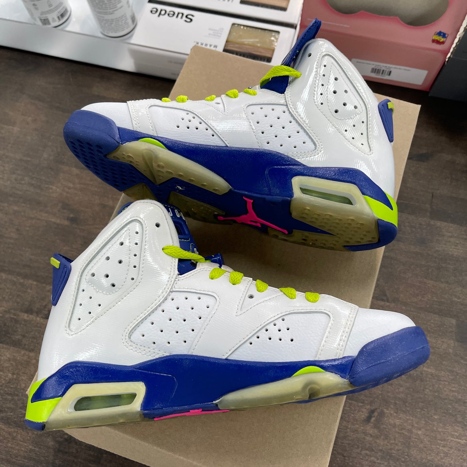 Fierce Green Jordan 6 Retro (USED, No Box)