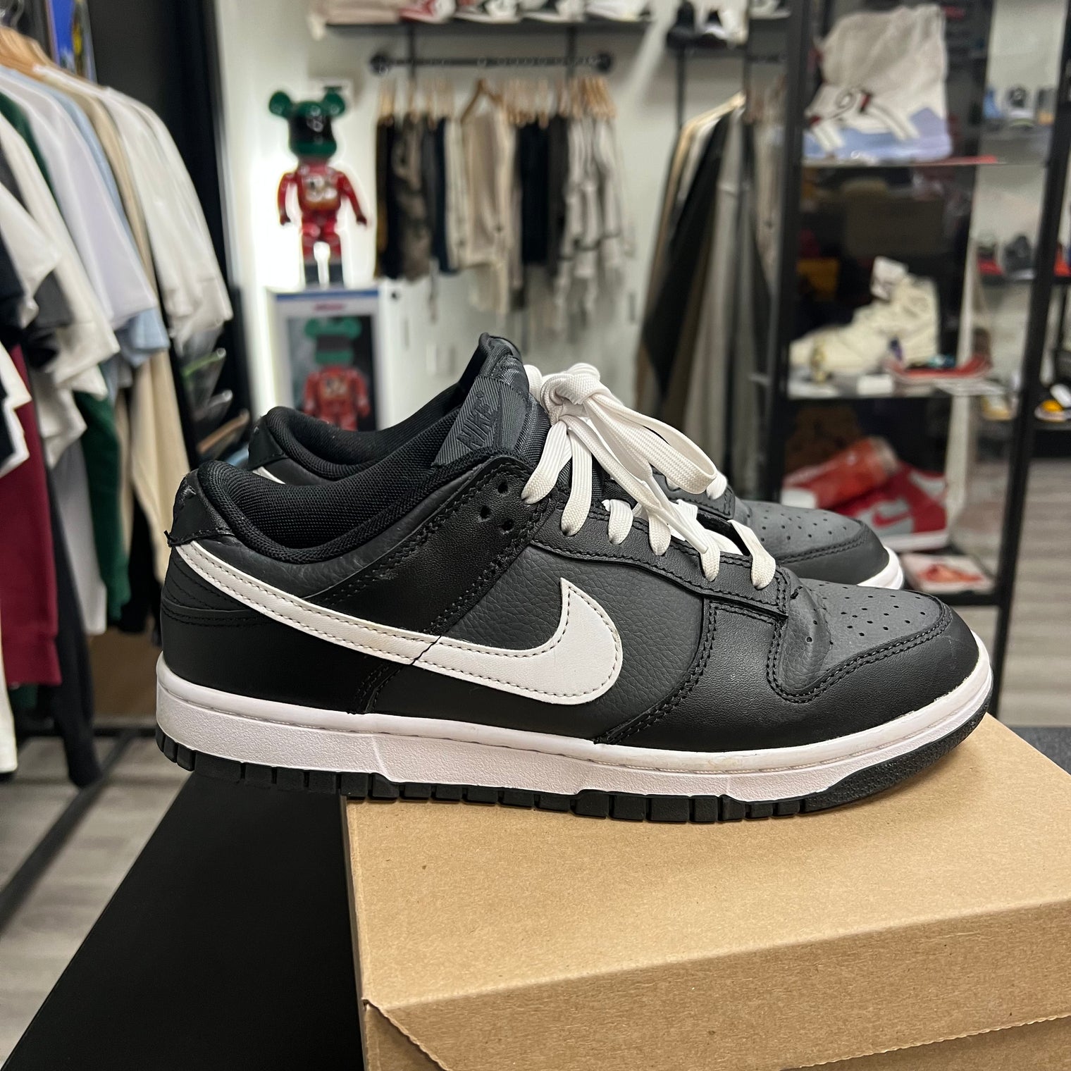 Nike Dunk Low Black White (Used;no box)