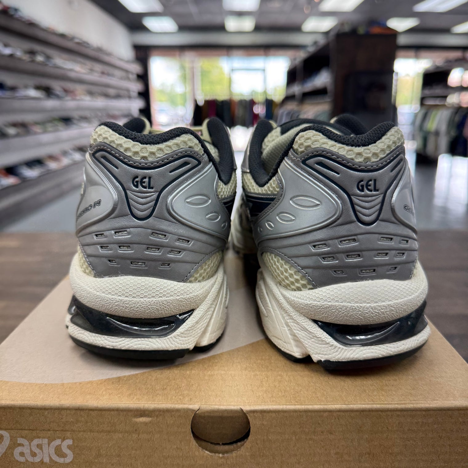 Oyster White Steeple Asics Gel Kayano 14 (USED)