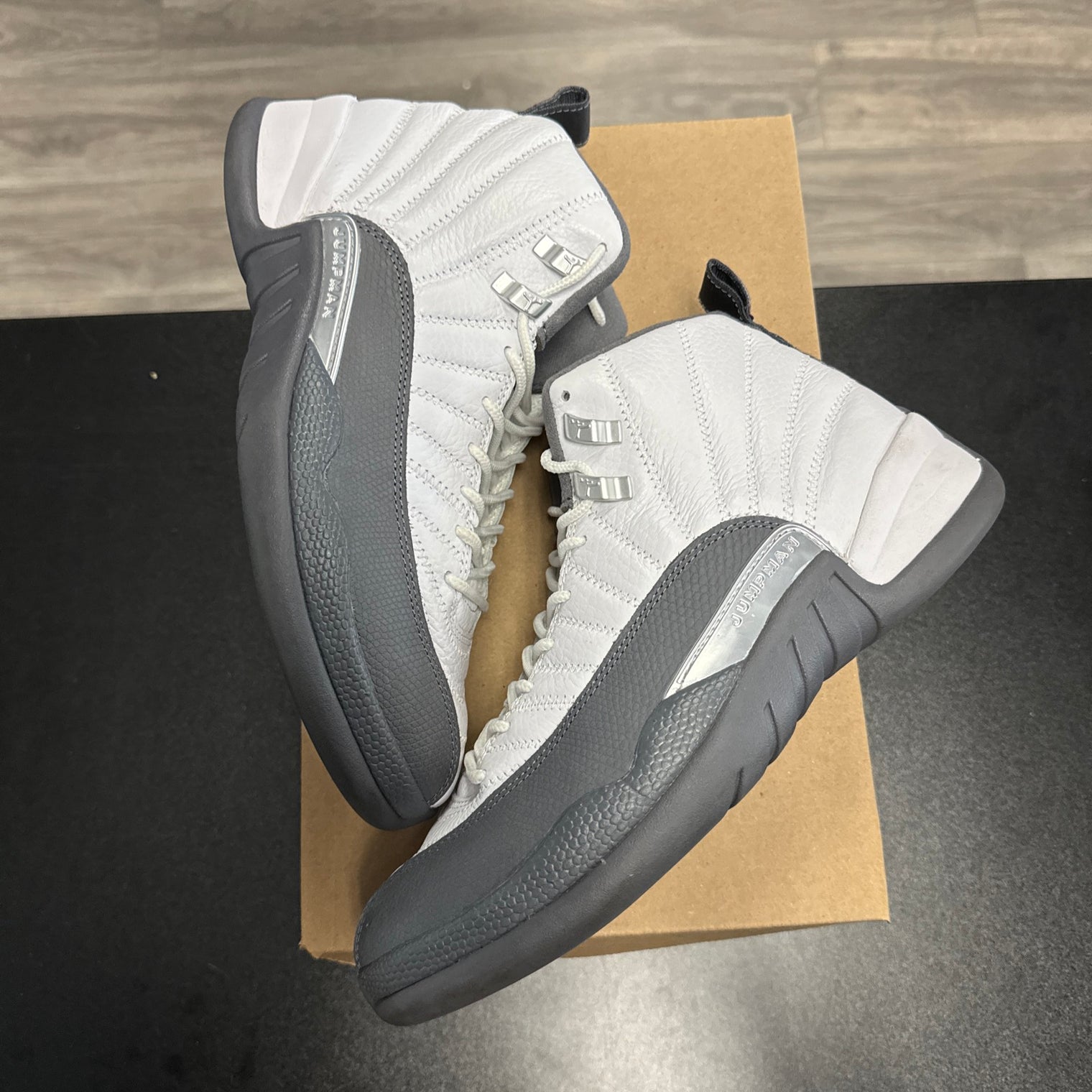 Dark Grey Jordan 12 (USED, no box)